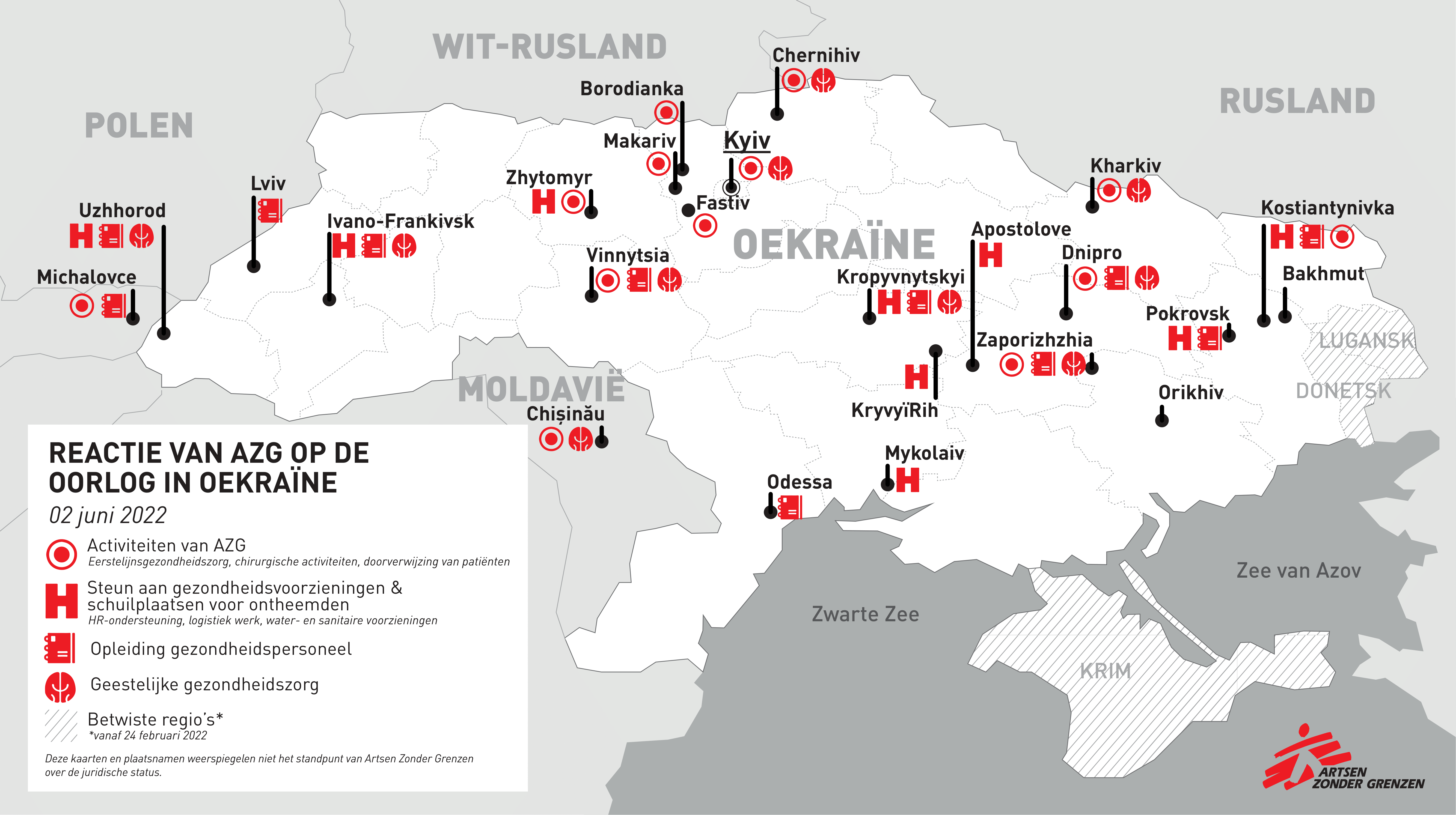 AZG acties in Oekraïne