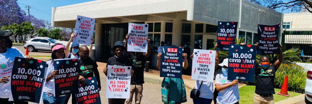 geen patenten tijdens de pandemie